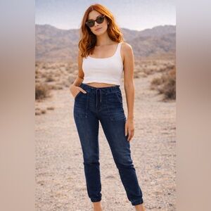 American Eagle Dark Wash Jogger Jeggings – Size 10 Long